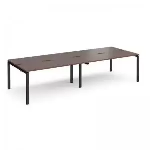 Image of Adapt double back to back desks 2800mm x 1200mm - Black frame and