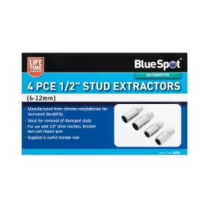 Image of 4 Piece 1/2" Stud Extractors (6-12MM)