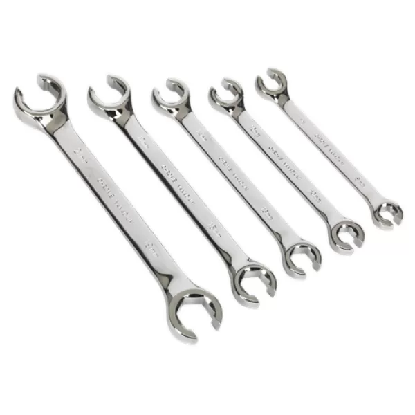 image of Genuine SEALEY AK2651 Flare Nut Spanner Set 5pc Metric