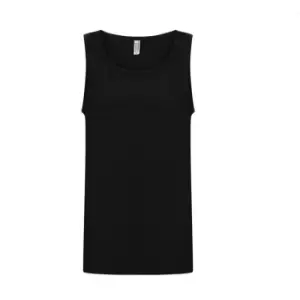 Image of Casual Classics Mens Ringspun Vest Top (L) (Black)