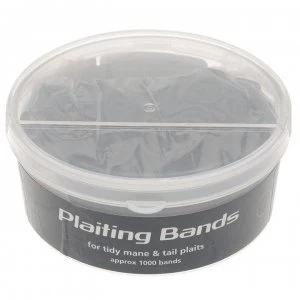 Shires Plaiting Bands Tub - Black