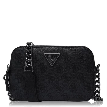 Image of Guess Noelle AOP Camera Bag - Coal