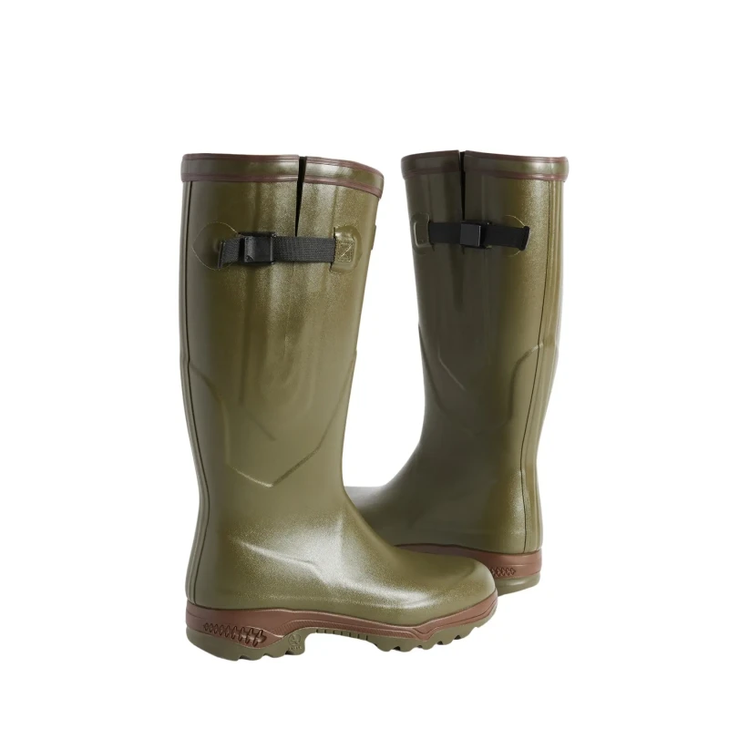 Image of Aigle Parcours 2 ISO Rubber Womens Calf Length Boots - Kaki - Size:UK 4