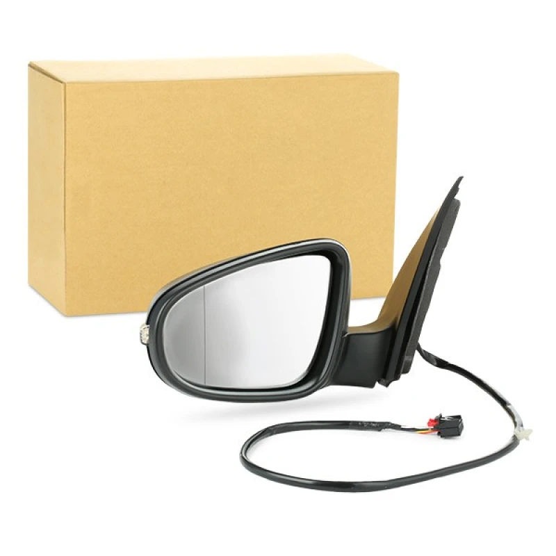 Image of VAN WEZEL 5863807 Wing mirror * HAGUS * Left, black, Heatable Outside Mirror (50)