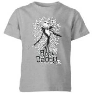 image of The Nightmare Before Christmas Jack Skellington Bone Daddy Kids T-Shirt - Grey - 11-12 Years