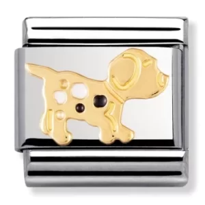 image of Nomination CLASSIC Gold Animals of the Earth Dog Charm 030212/36