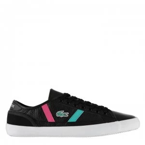 Image of Lacoste 90 Sideline Trainers - Black/Green