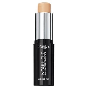 image of LOreal Infallible Highlighter Stick 502 Gold Cold