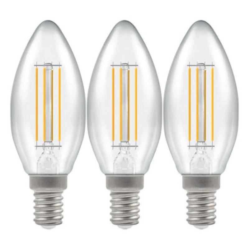Image of Crompton Lamps LED Candle 6.5W E14 Filament Cool White Clear