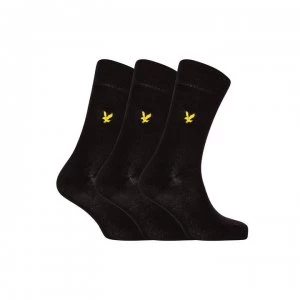 Image of Lyle and Scott 3 Pack Angus Socks - Black