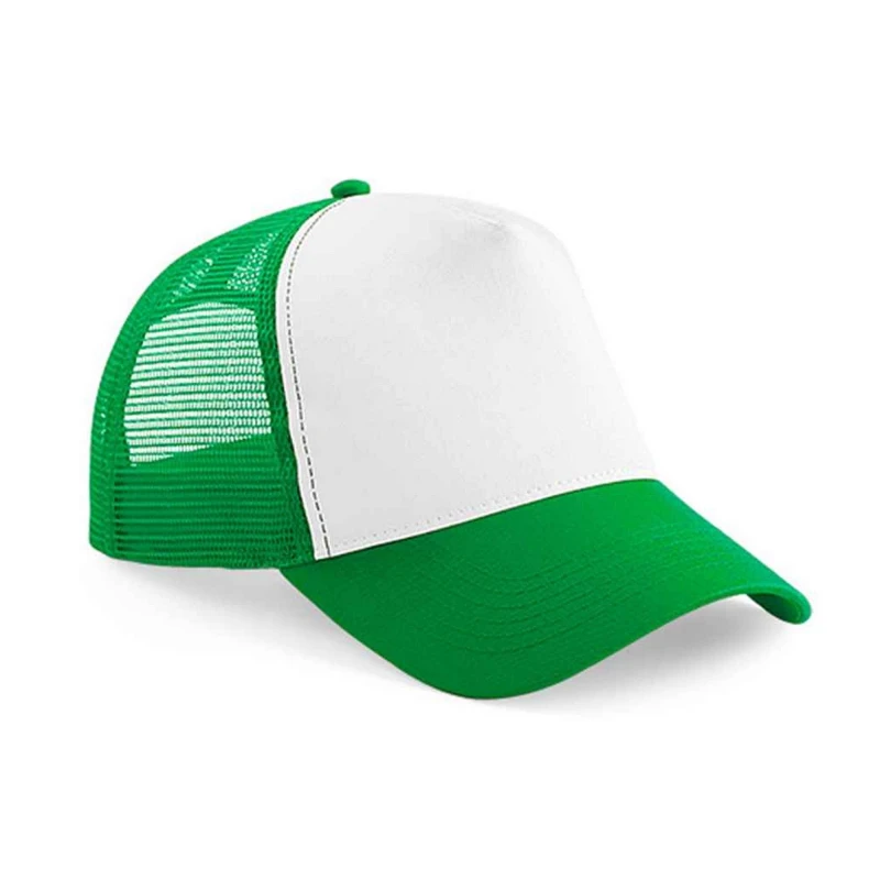Image of Beechfield Beechfield Men Snapback Trucker Cap in Green Green One Size Male 5063527835758