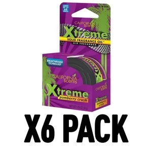 Image of Pomberry Crush Pack Of 6 California Scents Xtreme Cannister