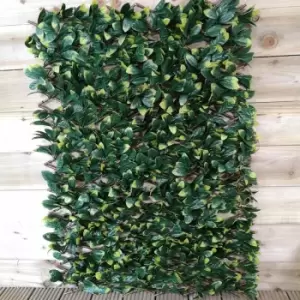 Image of Wonderwal - 180cm x 60cm Artificial Fence Trellis Screening Privacy Garden - Laurel Leaf