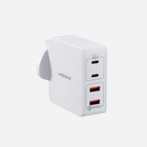 Image of Momax One Plug 66W 4-Port Type-C PD Charger - White