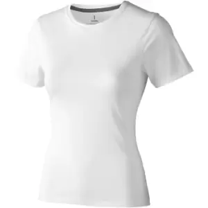 Elevate Womens/Ladies Nanaimo Short Sleeve T-Shirt (M) (White)