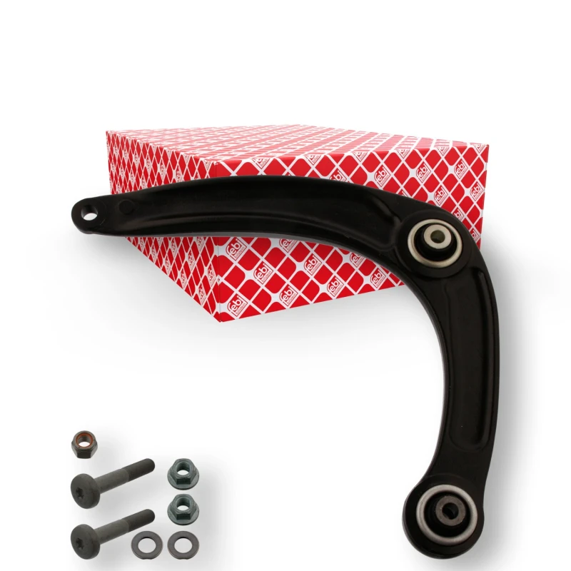 Image of FEBI BILSTEIN 45150 Suspension arm Control Arm, Cast Steel, Lower, with fastening/mounting material Cast Steel Track Control Arm (273)