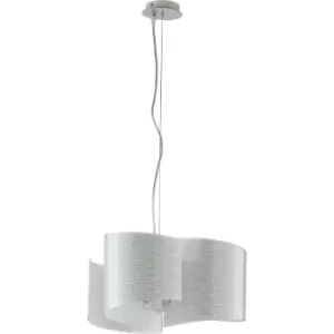 image of JOYCE 3 Light Pendant Ceiling Light White 45x25cm