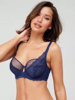 Image of DORINA Zarya Non Padded Wired Bra - Blue Size 32Dd, Women