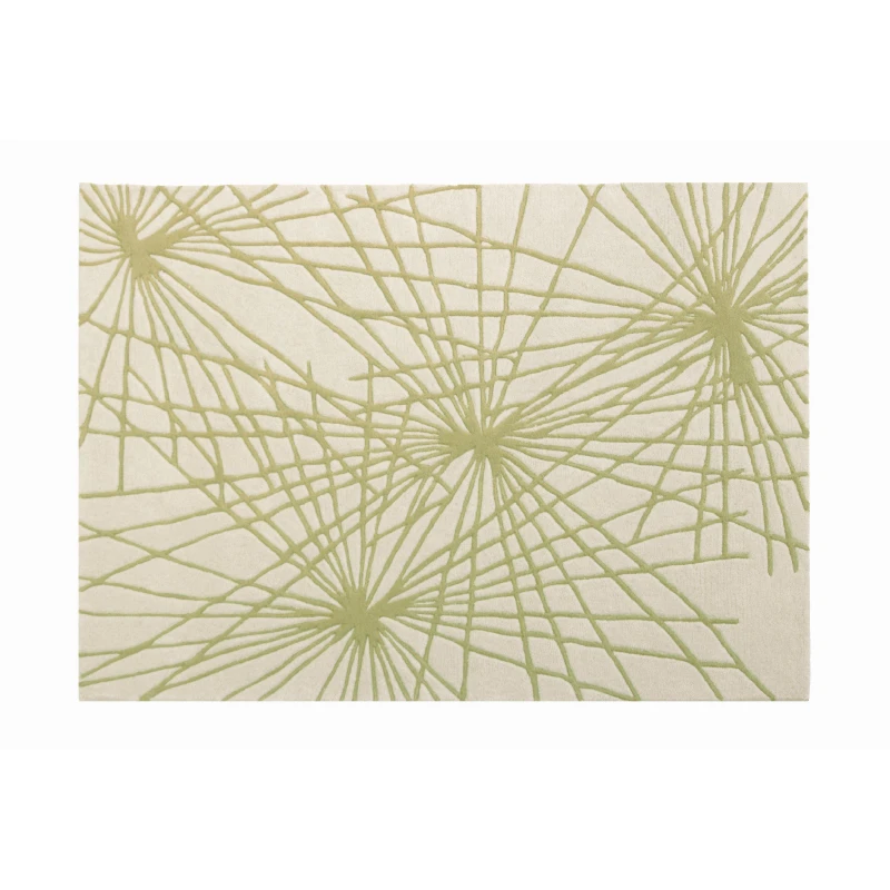 Image of Esselle Home Aura Starburst Natural / Sage Green 160 X 230Cm Rug