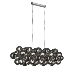 Image of Berry 25 Light Smoked Glass Pendant