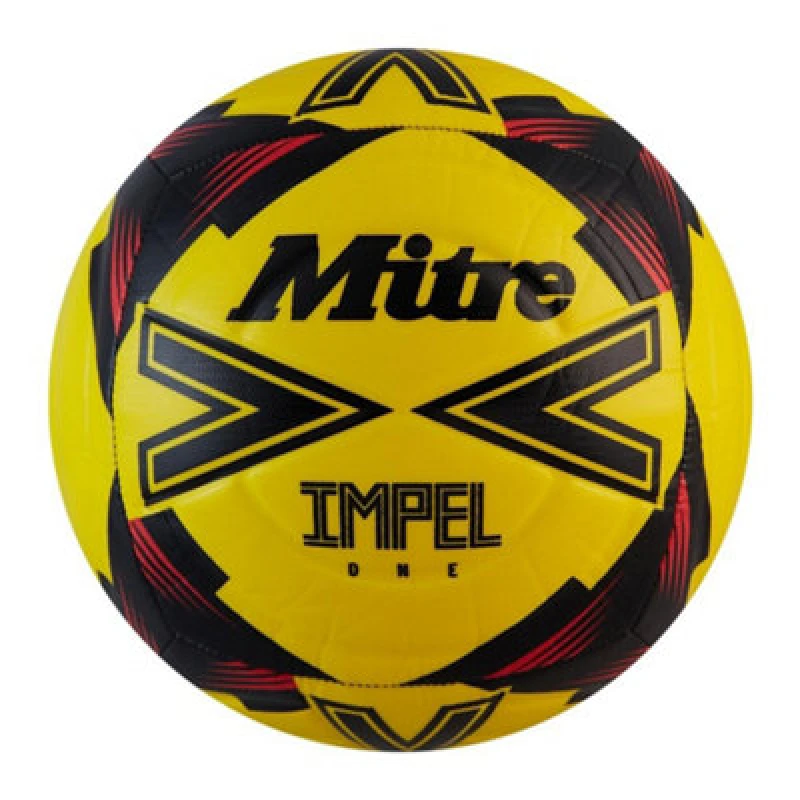 Image of Mitre Impel One 2024 Football Yellow/black/red (5)