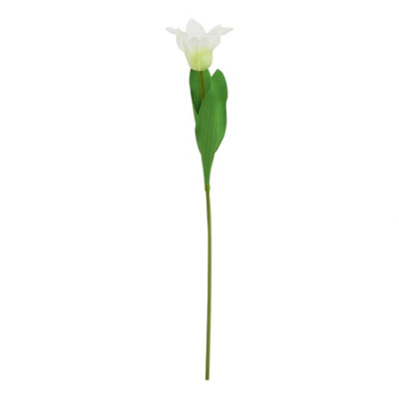 Image of Hill Interiors The Natural Garden Collection Parrot Tulip Artificial Flower White/green (One Size)