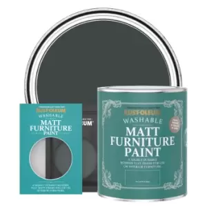 image of Rust-Oleum Matt Furniture & Trim Paint - BLACK SAND - 750ml