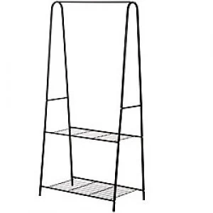 image of HOMCOM Cloth Rack Black 860 mm x 50 mm x 450 mm