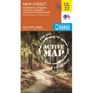 Image of New Forest, Southampton, Ringwood, Ferndown, Lymington, Christchurch and Bournemouth by Ordnance Survey (Sheet map, folded,...