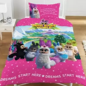 Image of Bush Baby World Sparkle Single Duvet Set (Single) (Multi-Colour) - Multi-Colour
