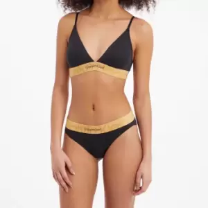 Image of Calvin Klein Women Logo-Jacquard Nylon Triangle Bra - L