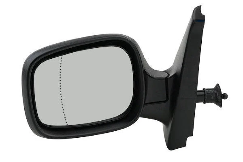 Image of JOHNS 60 61 37-5 Wing mirror Left, black, Aspherical Outside Mirror (50)