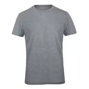 Image of B&C Mens Favourite Short Sleeve Triblend T-Shirt (3XL) (Heather Light Grey)