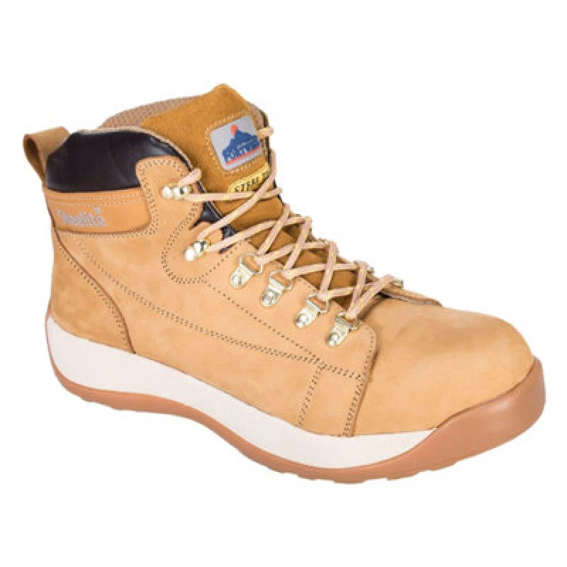 Image of Portwest Steelite SB HRO Mid Cut Nubuck Safety Boots FW31HOR41 Colour: Honey
