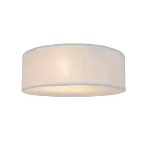 image of Clara 30cm Cylindrical Ceiling Light, White, 2x E14