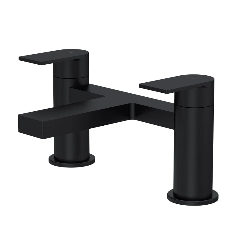 Image of BALTERLEY Contemporary Deck Mounted Bath Filler Tap - Matt Black Balterley BTD403