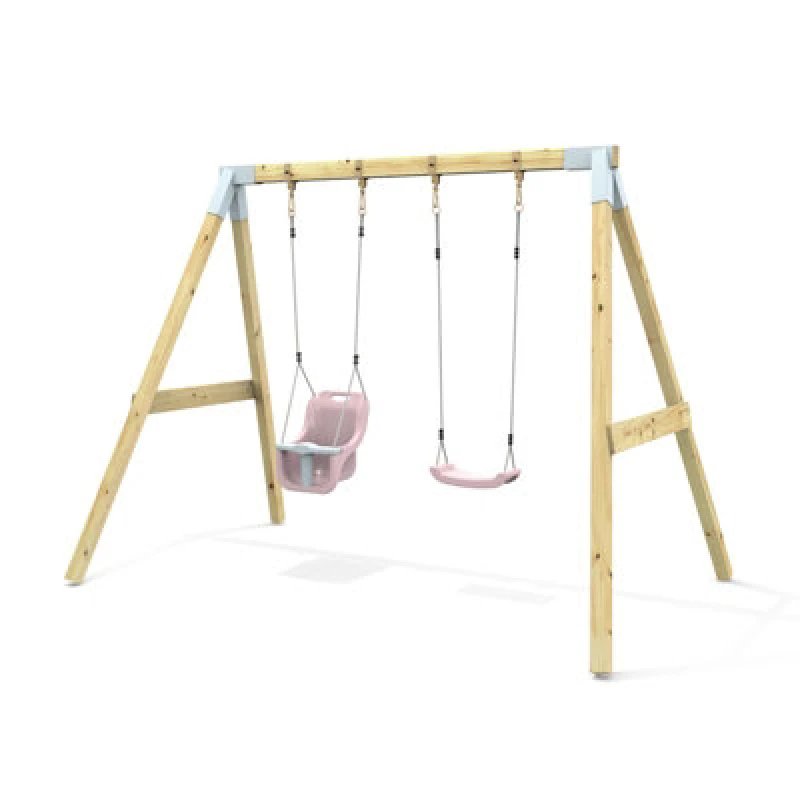 Image of Rebo Premium Double Swing - Standard And Baby Dusky Pink