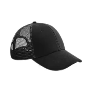 image of Beechfield Adults Unisex Jersey Athleisure Trucker Cap (One Size) (Black)