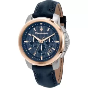 Gents Maserati Successo Ext 44mm Chr Ss Blue Dia Blu St Watch