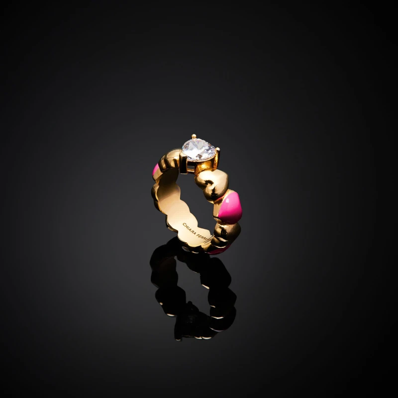 Image of Chiara Ferragni Womens Neon Stackable Stack Rings Multi female 18