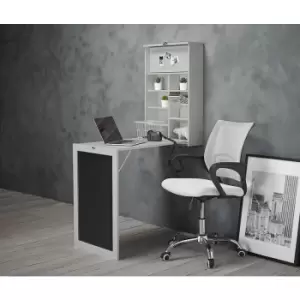 image of Arlo Foldaway Wall Desk and Breakfast Table Grey