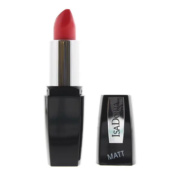Image of Isadora Perfect Matt 04 Hot Coral Lipstick 4.5g