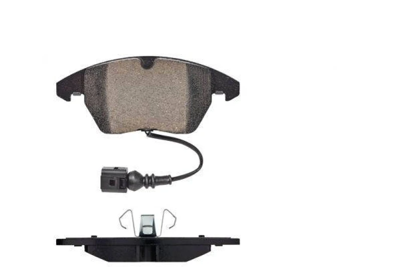 Image of VALEO 872587 Brake pad set OPTIPACK for LCV Front Axle, with integrated wear warning contact, for difficult operating conditions Brake Pad Set,disc b