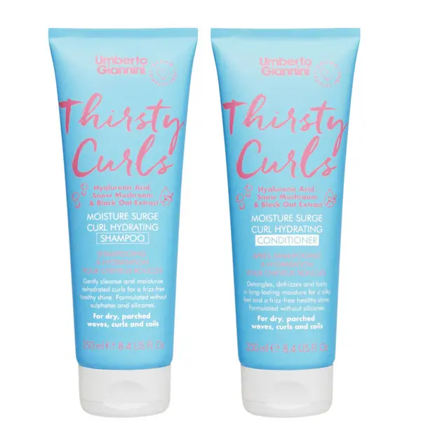 image of Umberto Giannini Thirsty Curls Shampoo and Conditioner Duo