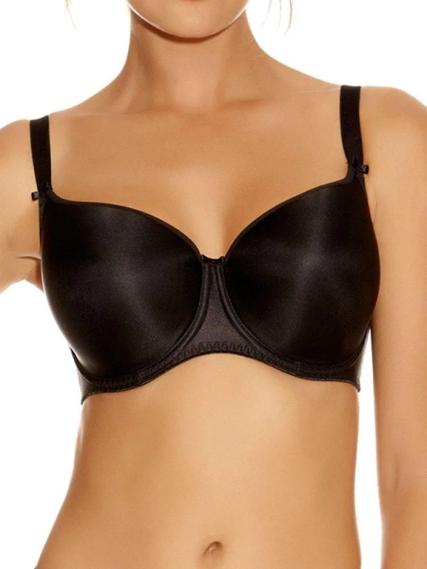 Image of Fantasie Womens underwired molded t-shirt bra Fantasie Smoothing Noir Female 95D