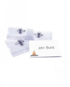 Image of Announce Combi Clip Name Badge 54x90mm (Pack of 50) PV00918