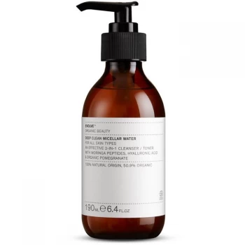 Image of Evolve Beauty Organic Beauty Deep Clean Micellar Water 190ml - Clear