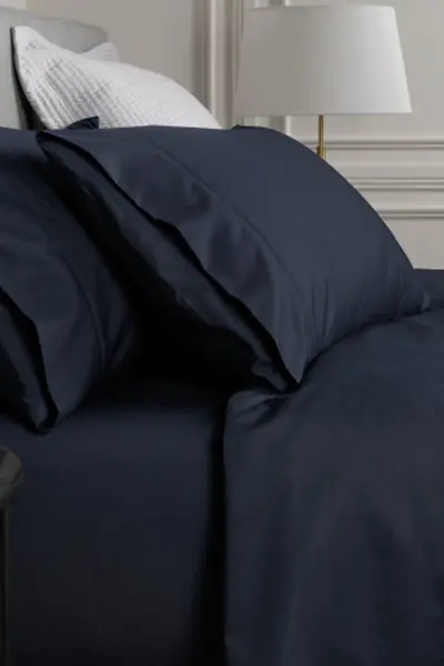 image of Sheridan 1000 Thread Count Cotton Sateen Fitted Sheet Dark Navy