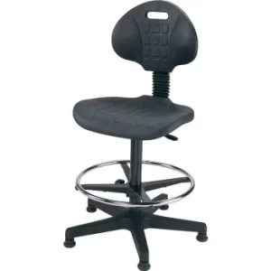 Image of High Industrial PU Chair Black