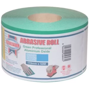 image of Faithfull FAIAR11540G Aluminium Oxide Sanding Paper Roll Green 115...